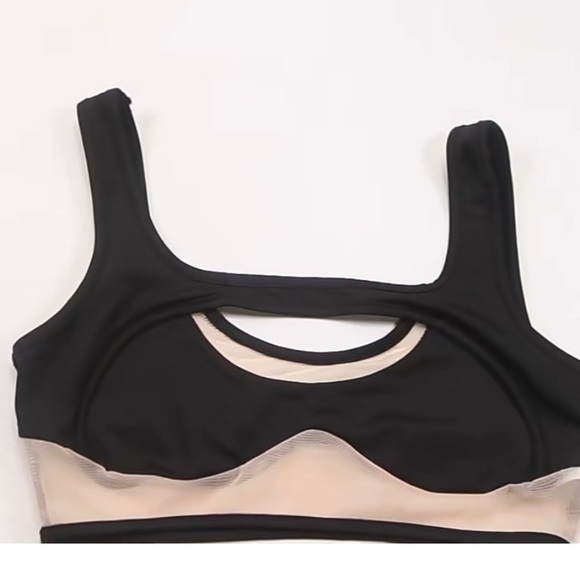 3/$28❤️SEXY PARTY/NIGHT CLUB HOLLOW VEST+TIGHT TRANSPARENT 2PIC WOMAN SET - Picture 5 of 6